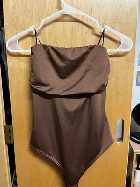 Chocolate Brown Strapless Bodysuit